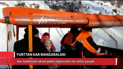 Yurttan kar manzaraları