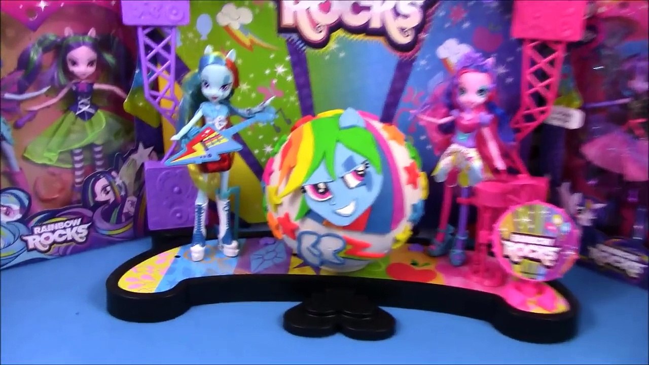 MY LITTLE PONY Giant Play Doh Surprise Eggs Rainbow Dash Sunset Shimmer Spitfire MLP Episode SETC