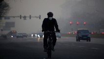 Heavy smog in Beijing: 