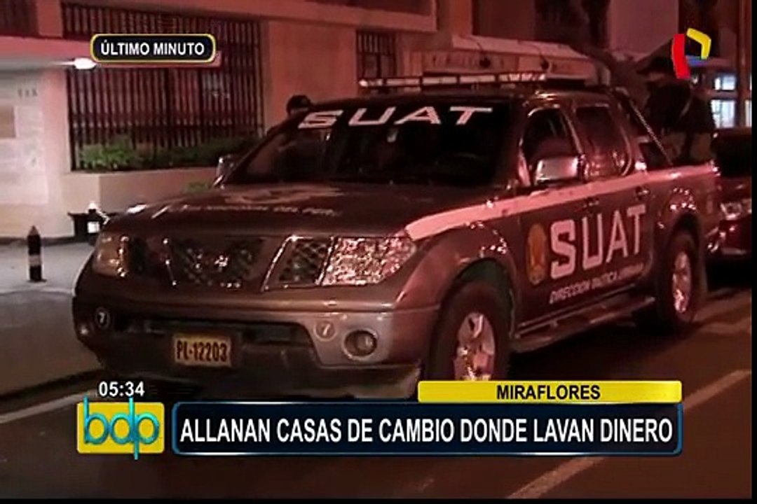 Miraflores: allanan casas de cambio donde lavaban dinero
