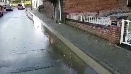 Sambreville: une canalisation explose à Falisolle