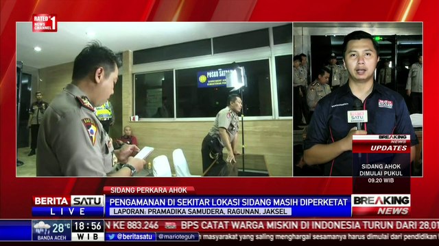 Breaking News: Sidang Ahok Berjalan Kondusif