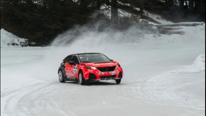 Entraînement du team Pussier sur la glace de Flaine