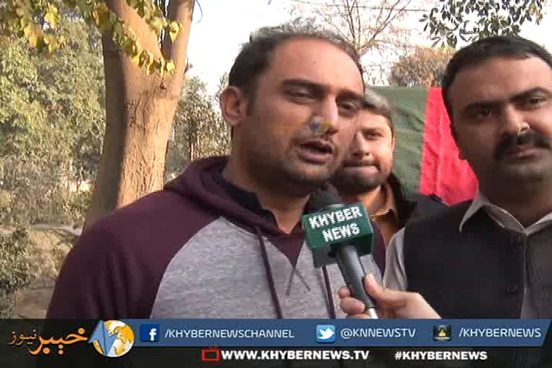 PTI protest report by fawad khan shinwari khyber news