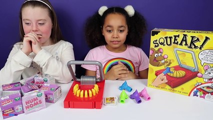 Kids vs Food Mouse Trap Toy Challenge Game - Gross Sour Cheese - Num Noms Surprise Toys-NRPlG1tFzUY
