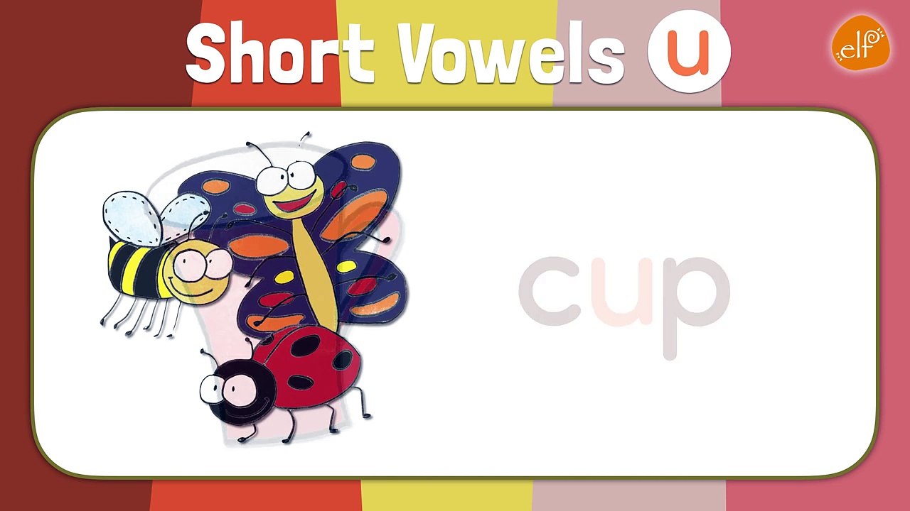Short Vowels Chant for Kindergarten - Three Letter and Four Letter Words - ELF Kids Videos-qOTBwBx1qSk