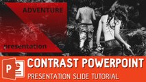 Contrast powerpoint presentation slide - slide design tutorial ✔
