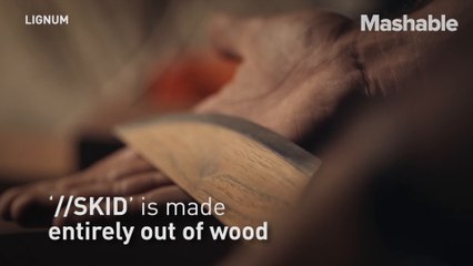 This German chef knife is made out of wood
