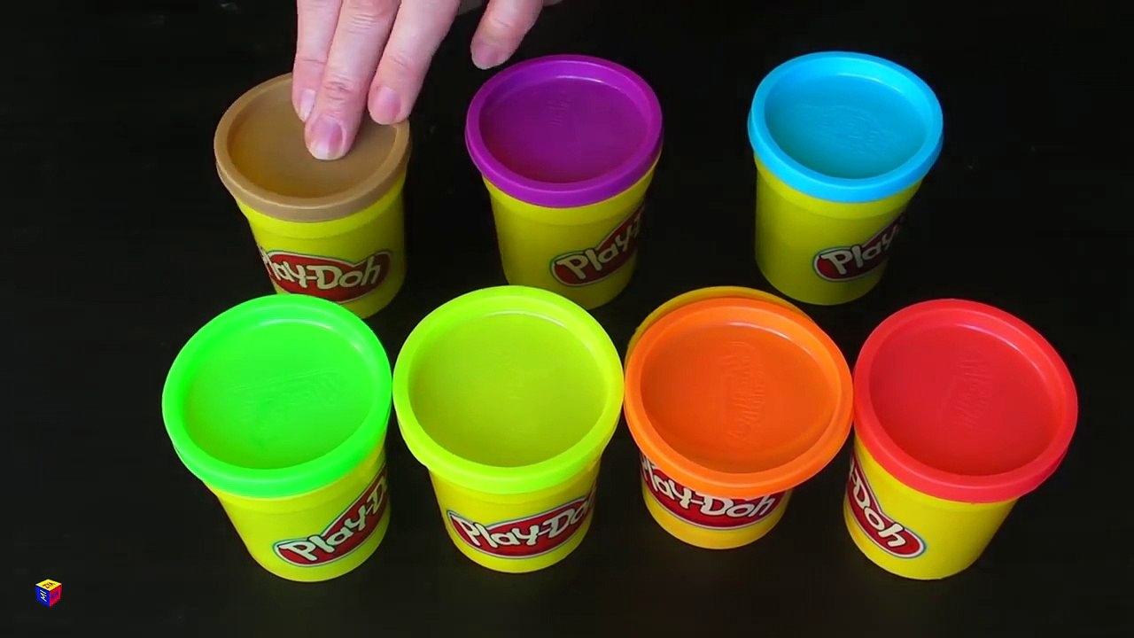 Play-Doh creations - How to make a rainbow icecream. Educational videos for children-gof69XrKrlI