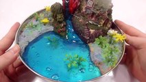 DIY How To Make Colors Sand Slime Waterwheel pond Learn Colors Numbers Counting Icecream Slime