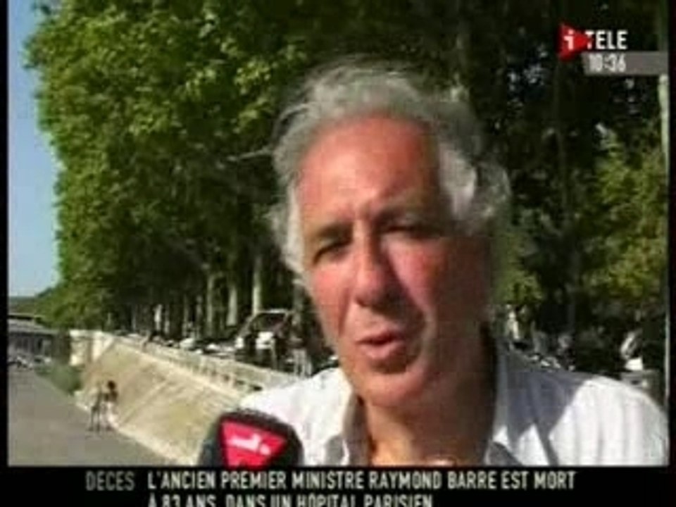 RAYMOND BARRE DECEDE 25 AOUT 07 bordeaux st jean cap ferra