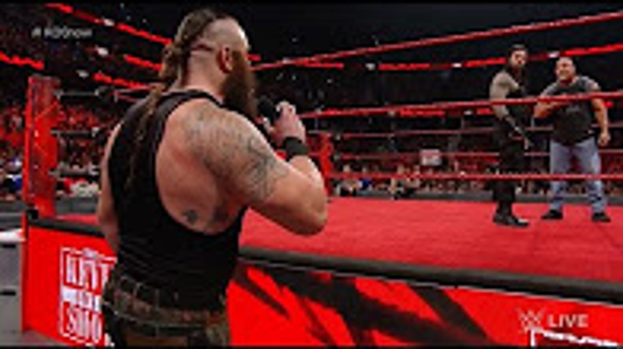 Wwe Raw 2017 Goldberg face to face vs Roman Reigns vs Braun Strowman vs Chris Jericho vs Kevin Owens