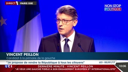 Primaire à gauche : Vincent Peillon dévoile son programme à trois semaines du premier tour
