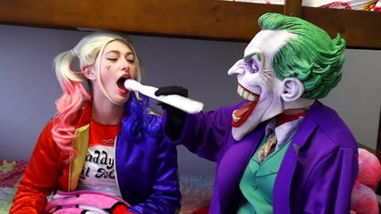 Frozen Elsa & Spiderman Vs Harley Quinn & Joker In Jail Vs Hoverboard Cop & Ariel the little mermaid