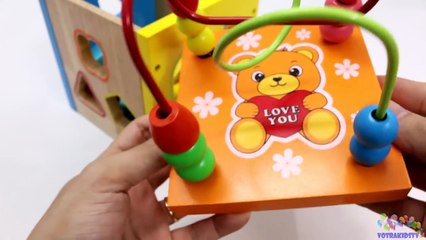 Learning Shapes Colors with Wooden Box Bead Maze Toys for Children--USWhHHfkBA