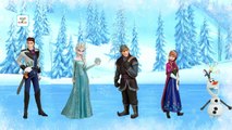 Disney Frozen Cartoon Toy Finger Family Nursery Rhyme | Disney Frozen Finger Family Children Songs