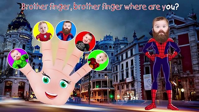 Superhero Hulk Spiderman Ironman Batman Little Babies Finger Family Songs Nursery Rhymes Lyrics