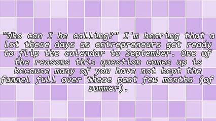 A Major Reason for Failure