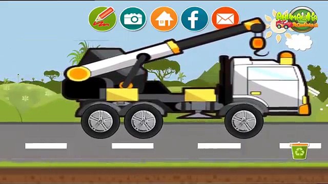 Мультики про Рабочие машины - Самосвал. Бетономешалка. Грузовики. Автовоз. Мультик раскраска.