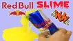 DIY Red Bull Slime, How to Make Red Bull Slime ? redbull
