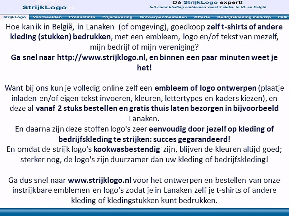 Zelf kleding bedrukken Lanaken