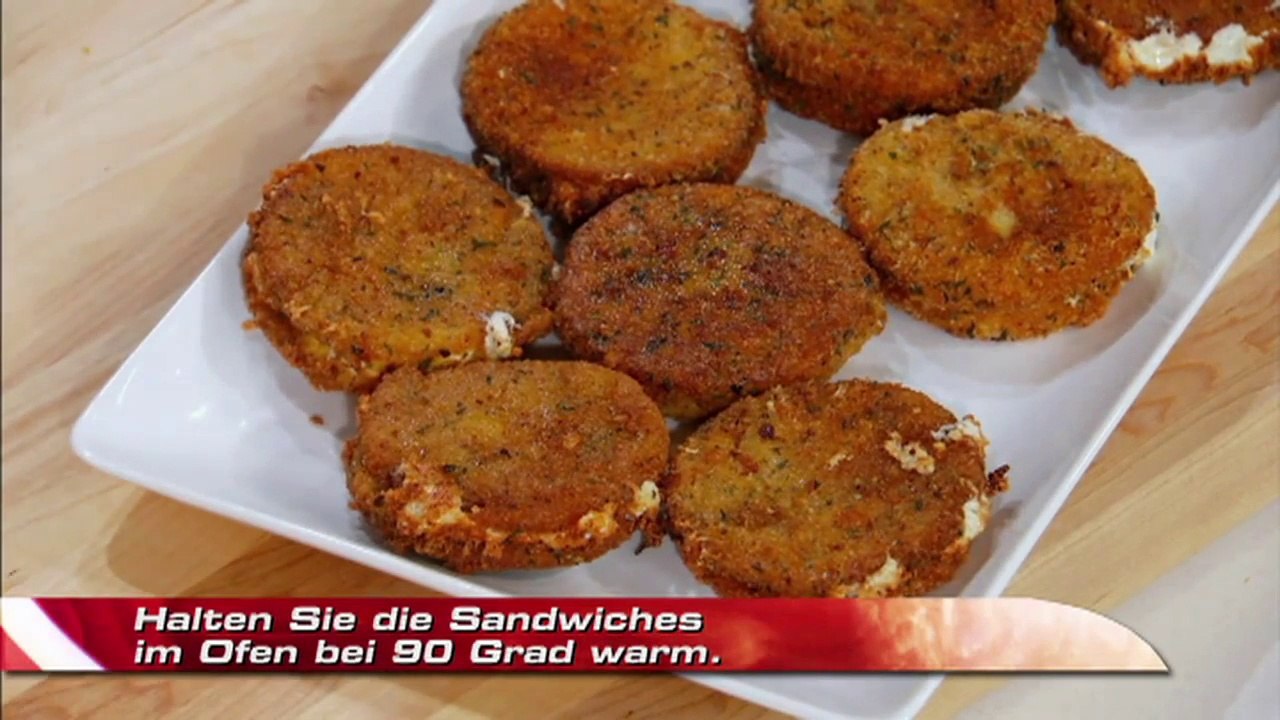 Mozzarella in carrozza-fritiertes käsesandwich