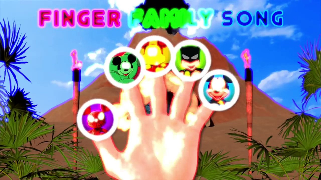 Spiderman Mickey Mouse and Friends Rock Carvings Finger Family Song!