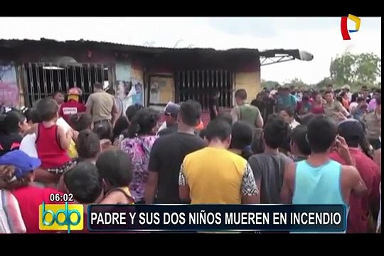 Tumbes: padre y sus dos menores hijos mueren en incendio