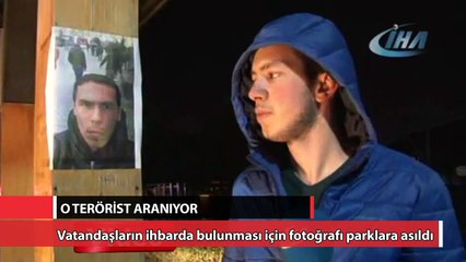 Teröristin fotoğrafı parklara asıldı