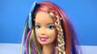 Barbie Hair Makeover RAINBOW HAIRSTYLES Frozen Elsa Braids DOLL How To Make Rainbow Hairstyling