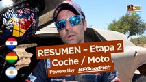 Resumen de la Etapa 2 - Coche/Moto - (Resistencia / San Miguel de Tucumán) - Dakar 2017