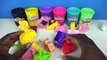 Play Doh Mighty Toys Tubs DIY Modelling Clay Animals Molds Elephant Giraffe Zebra Learn Colors