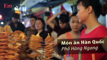 Dạo chợ đêm phố cổ Hà Nội thưởng thức các món ăn đường phố