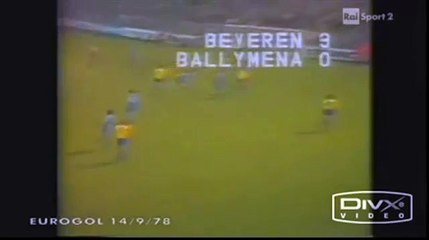 13.09.1978 - 1978-1979 UEFA Cup Winners' Cup 1st Round 1st Leg KSK Beveren 3-0 Ballymena United FC