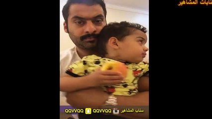 الفنان الجميل حسين المهدي ينتزع من الطفل بوسة بالقوة  والله انك شراني