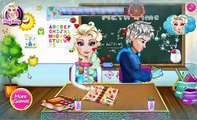 Elsa Disney Frozen games - Elsa Homework Slacking - Frozen Elsa Jack Frost and Olaf Best Game