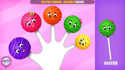 The Finger Family Cake Pop Family Nursery Rhyme | Cake Pop Finger Family Songs