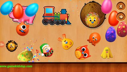 Baby Wooden Blocks Animal and Fruit name for Kids - Puzzle Educational App gameplay video for Kids