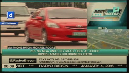 28,000 ng mga units ng Grab, Uber, at UHoop, idineklarang colorum ng LTFRB