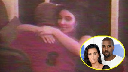Kim Kardashian and Kanye West Slam Split Rumors with Sweat Kiss