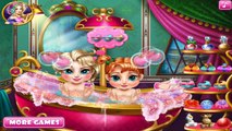Frozen Baby Bath Game - Disney Frozen Princess Elsa and Anna Baby Bath Games
