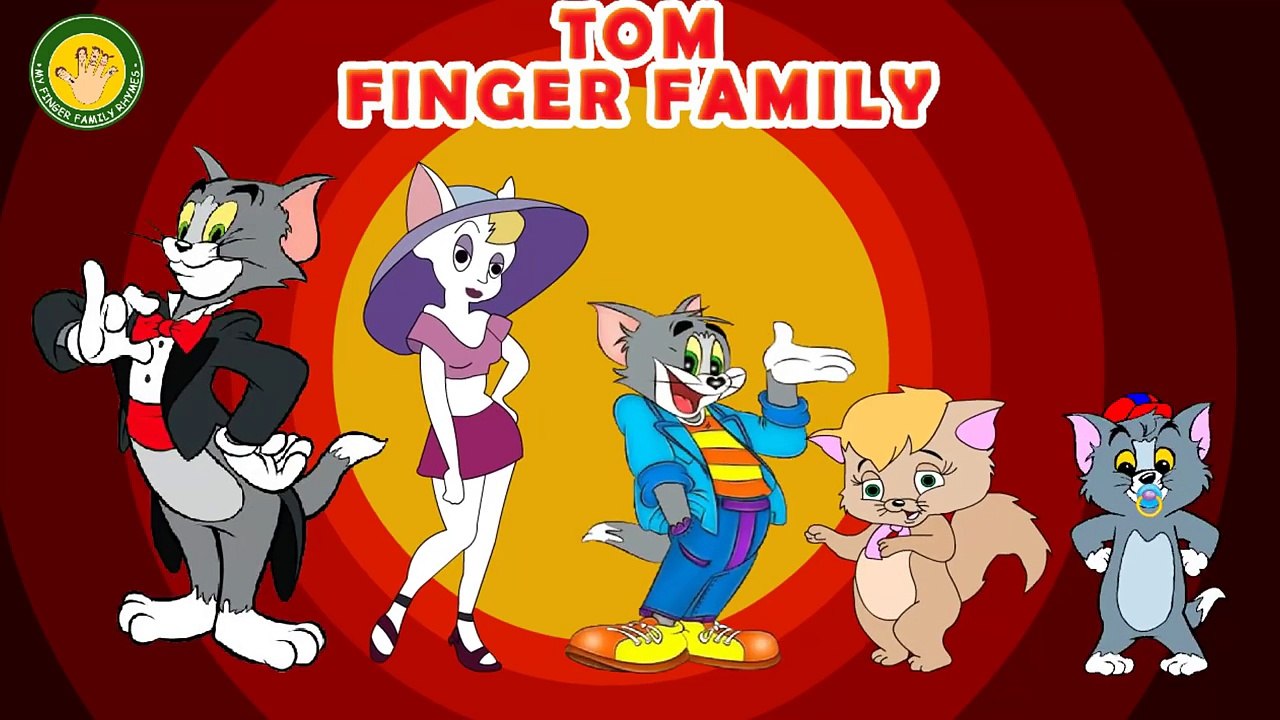 TOM Finger Family (Tom and Jerry) Nursery Rhymes for Kids | MY FINGER FAMILY RHYMES