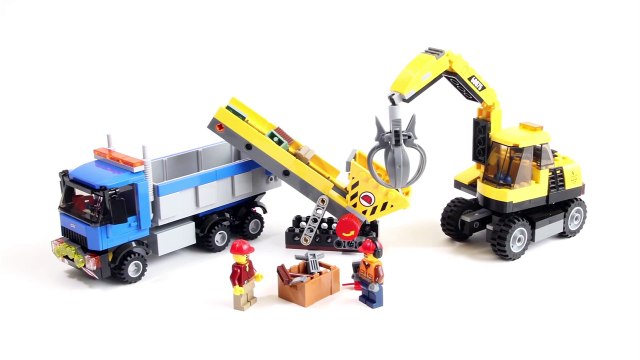 Lego City 60075 Excavator and Truck - Lego Speed Build
