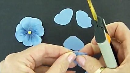 Cách làm hoa păng xê (pansies) bằng giấy rất hay