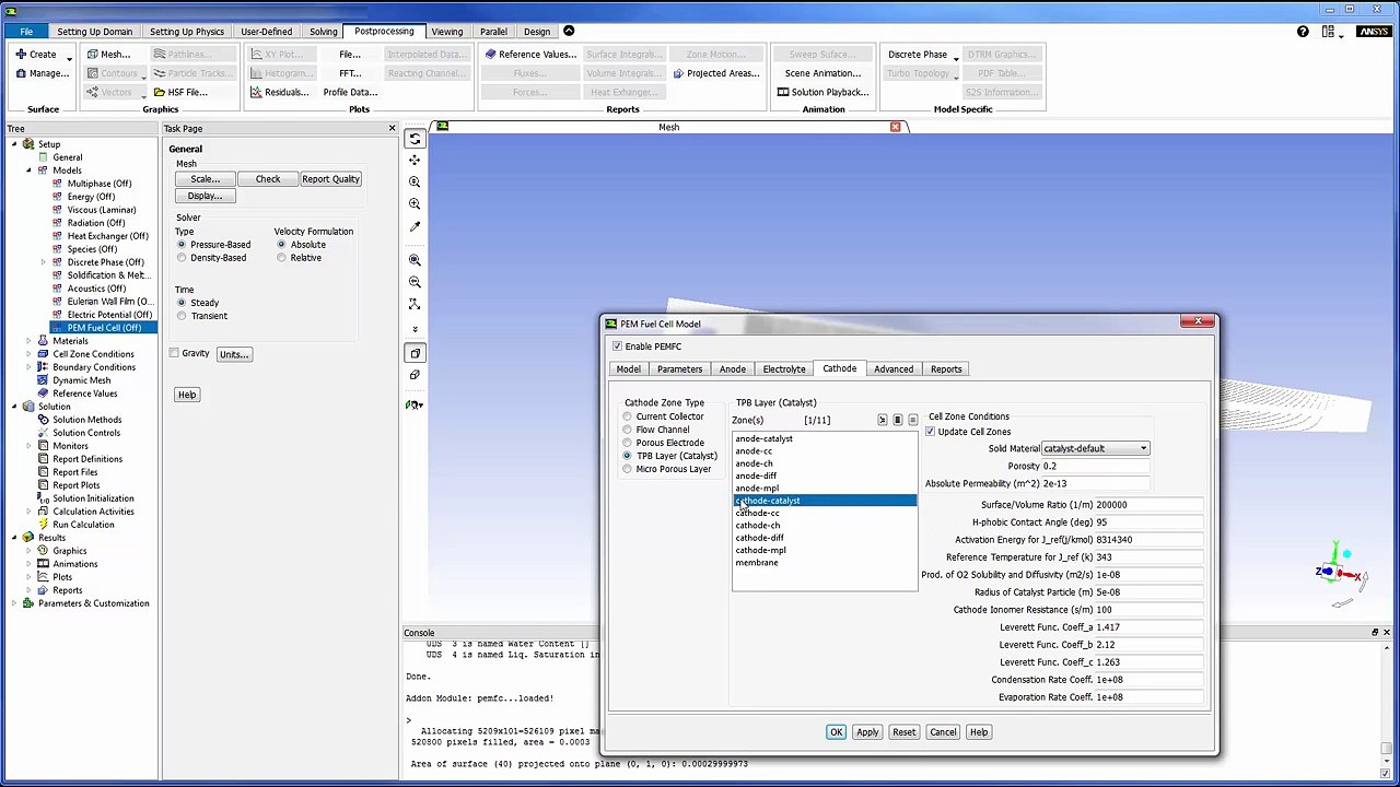 ANSYS Fluent- PEM Fuel Cell (PEMFC) Model Overview