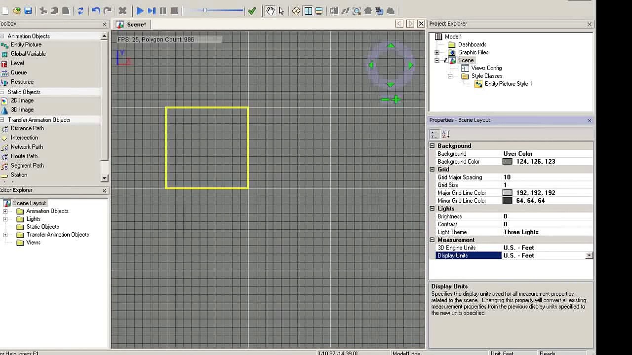 Defining 3D Scale in Arena 3D