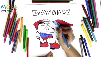 Big Hero 6  Baymax Disney Pixar Movies Coloring page New 2017 Video for Kids