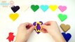 Play Doh Colors Heart Modeling Clay Learn Colours in English Fun and Creative for Children