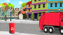 Learn Colors with Garbage Trucks for Kids & Color Garage   Video for Children