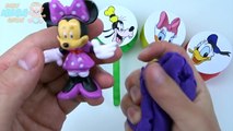 Lollipop Play Doh Clay Surprise Toys Donald Duck Rainbow Learn Colors Mickey Mouse Pluto the Pup